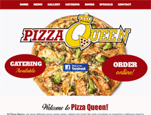 Tablet Screenshot of mypizzaqueen.com